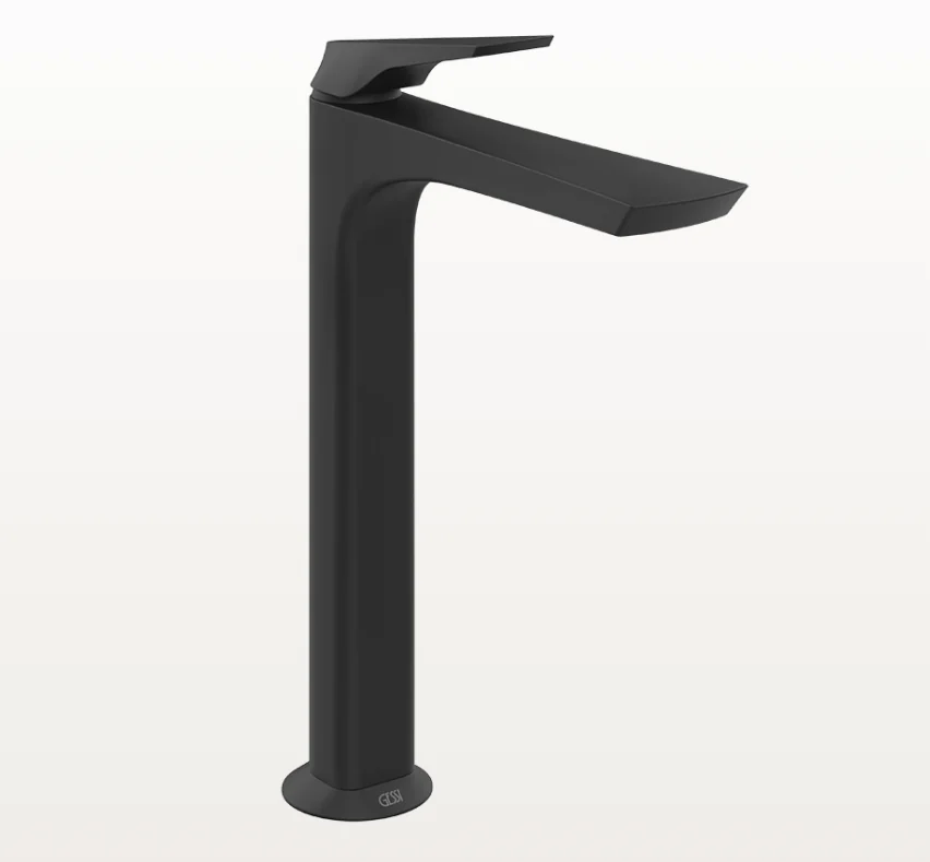 Смеситель для раковины, Gessi, Ventaglio, цвет-черный матовый