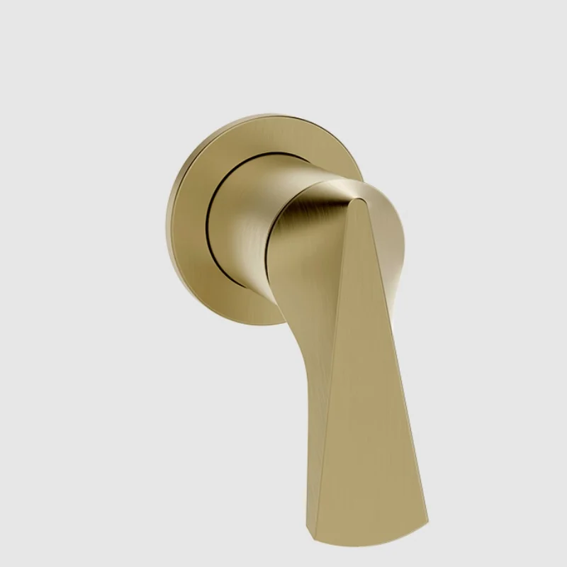 Смеситель для душа, Gessi, Ventaglio, на 1 потребитель, настенный, цвет-Brushed Brass PVD