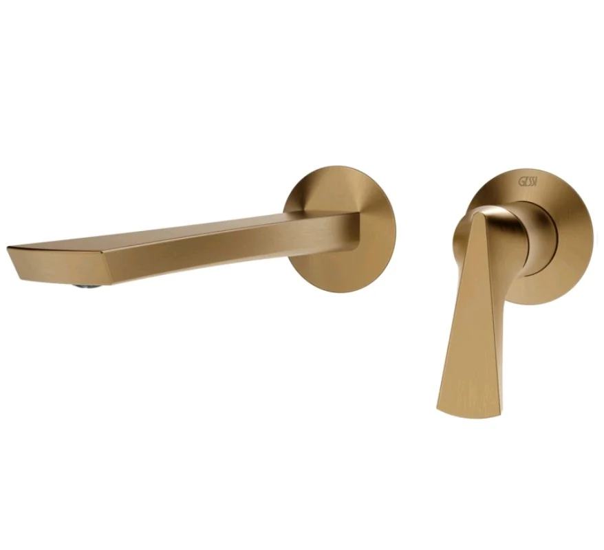 Смеситель для раковины, Gessi, Ventaglio, цвет-Warm Bronze Brushed PVD