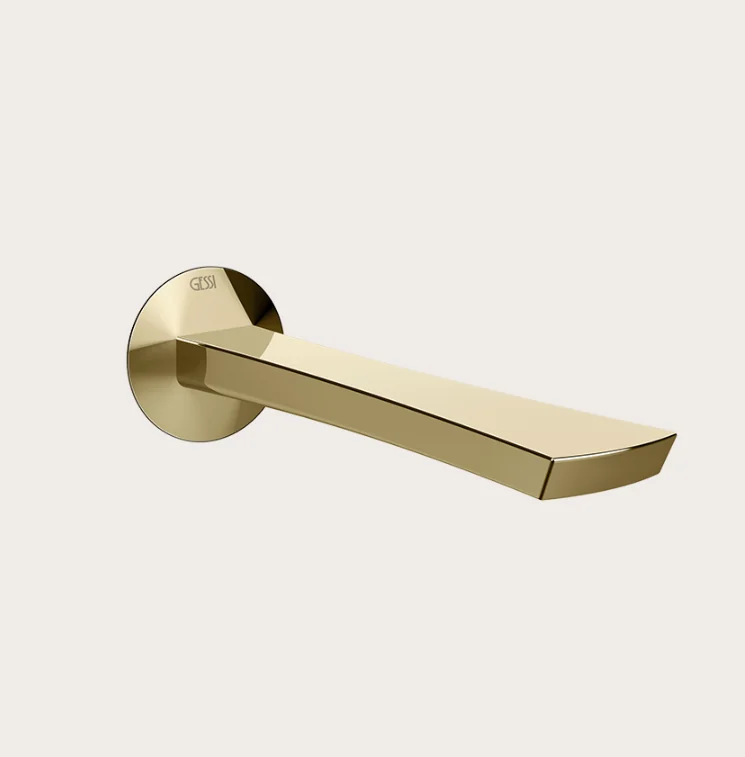 Излив, Gessi, Ventaglio, цвет-Brass PVD