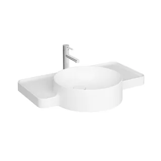 Раковина, Vitra, Voyage, шгв 700*515*120, отверстия для смесителя-1, VitrA Clean, цвет-белый — иконка