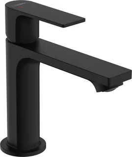 Смеситель для раковины, Hansgrohe, Rebris E, CoolStart EcoSmart+, цвет-черный матовый