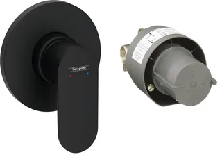 Смеситель для душа, Hansgrohe, Rebris S, цвет-черный матовый — иконка