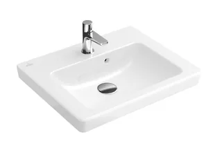 Раковина, Villeroy&Boch, Subway 2.0, шг 500*400, отверстия для смесителя-1, цвет-альпийский белый