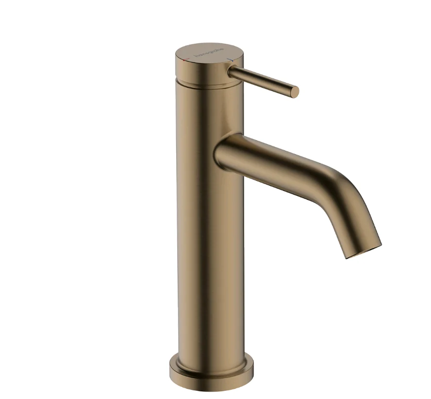 Смеситель для раковины, Hansgrohe, Tecturis S, CoolStart EcoSmart+, на раковину/столешницу, цвет-бронза шлифованная