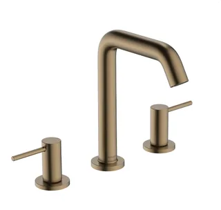 Смеситель для раковины, Hansgrohe, Tecturis S, на раковину/столешницу, цвет-бронза брашированная