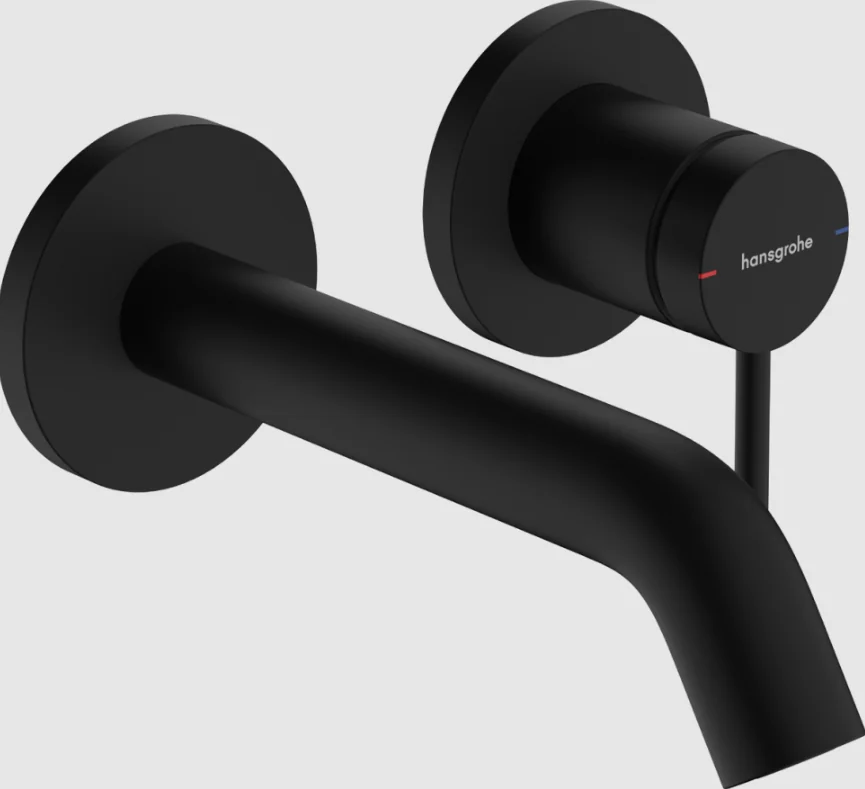 Смеситель для раковины, Hansgrohe, Tecturis S, цвет-черный матовый