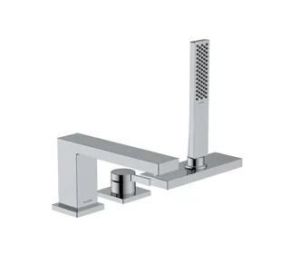 Смеситель для ванны и душа, Hansgrohe, Tecturis E, на борт ванны, цвет-хром