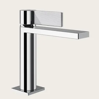 Смеситель для раковины, Gessi, Inverso Rigato, на раковину/столешницу, цвет-хром