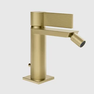 Смеситель для биде, Gessi, Inverco Rigato, цвет-Brushed Brass PVD — иконка