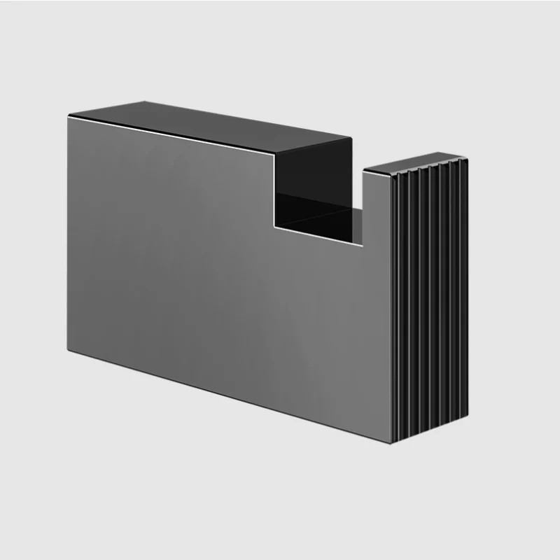 Крючок, Gessi, Inverso Rigato, шгв 15*60*35, цвет-Black Metal PVD