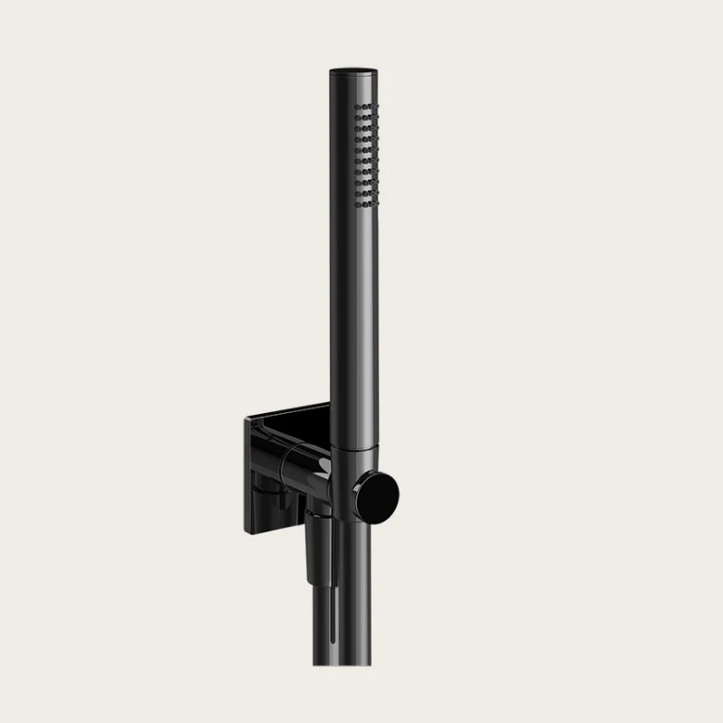 Душевой набор, Gessi, Inverso Rigato, цвет-Black Metal PVD