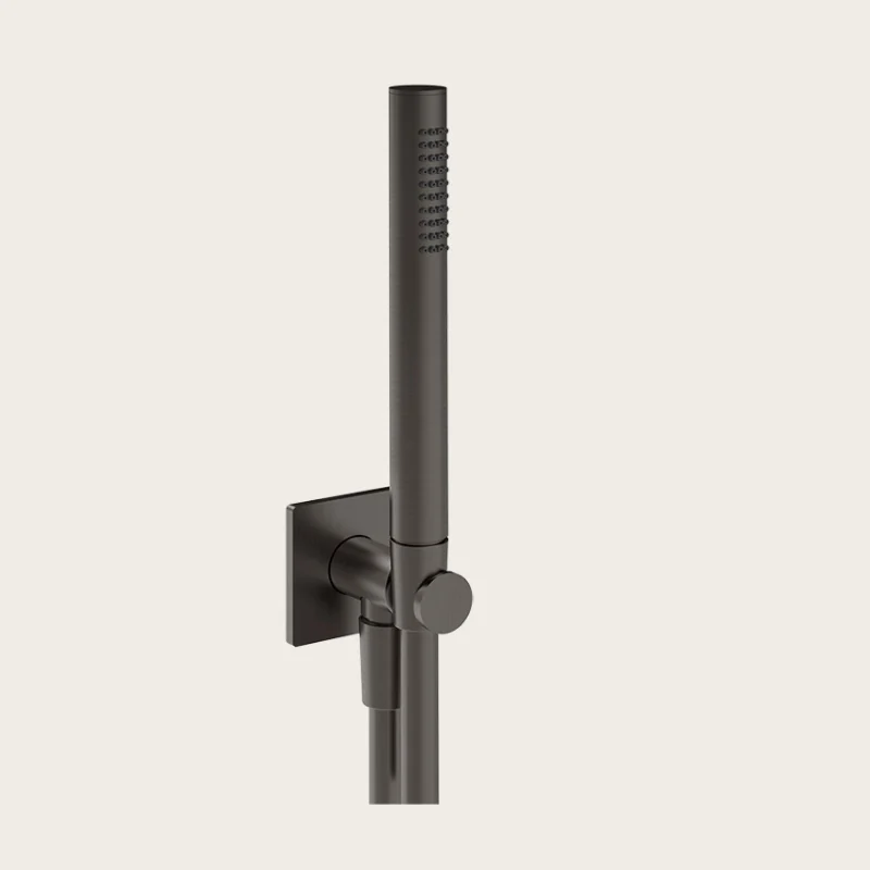 Душевой набор, Gessi, Inverso Rigato, цвет-Black Metal Brushed PVD