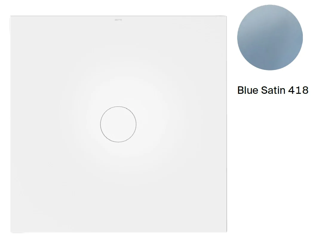 Душевой поддон, Bette, BetteAir, шгв 1100*900*10, с BetteАнтислип Pro, цвет-Blue Satin matt