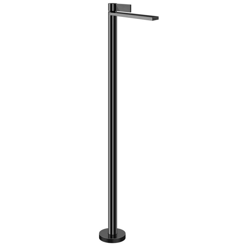 Смеситель для раковины, Gessi, Inverco Rigato, напольный, цвет-Black Metal PVD