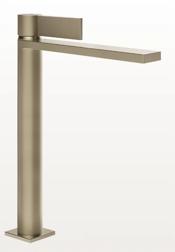 Смеситель для раковины, Gessi, Inverso Diamantato, цвет-Finox Brushed Nickel