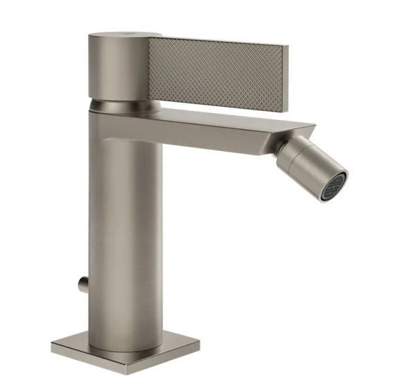 Смеситель для биде, Gessi, Inverso Diamantato, цвет-Finox Brushed Nickel