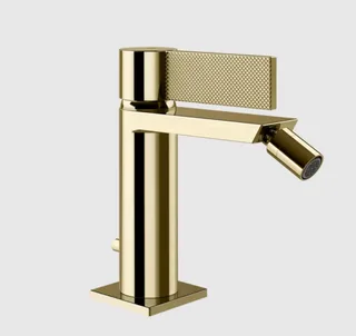 Смеситель для биде, Gessi, Inverso Diamantato, цвет-Brass PVD