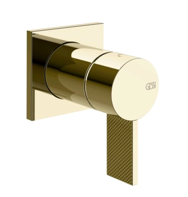 Смеситель для душа, Gessi, Inverso Diamantato, на 1 потребитель, цвет-Brass PVD