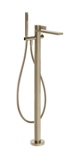 Смеситель для ванны и душа, Gessi, Inverso Diamantato, напольный, цвет-Brass Brushed PVD