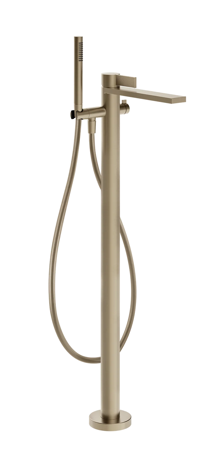 Смеситель для ванны и душа, Gessi, Inverso Diamantato, напольный, цвет-Brass Brushed PVD