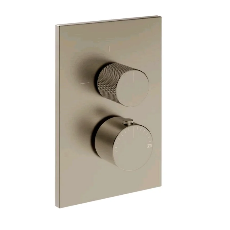 Смеситель для душа, Gessi, Inverso Diamantato, на 3 потребителя, цвет-Finox Brushed Nickel