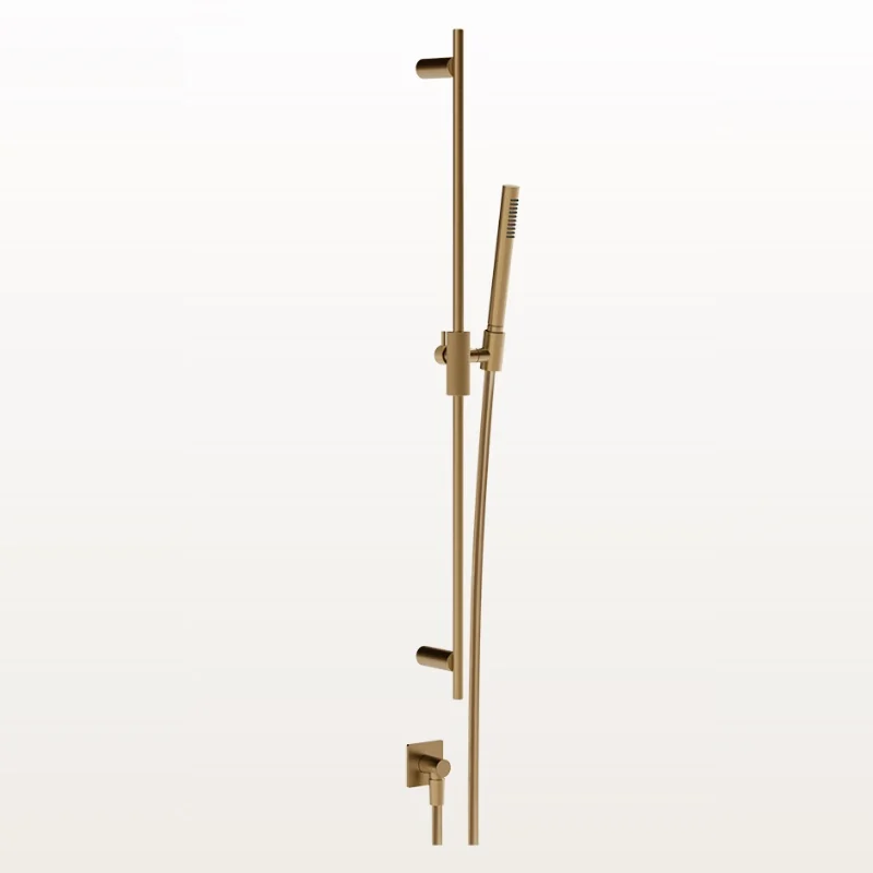 Душевой гарнитур, Gessi, Inverso Diamantato, цвет-Warm Bronze Brushed PVD