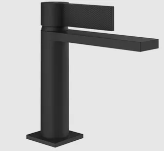Смеситель для раковины, Gessi, Inverso Diamantato, цвет-чёрный матовый
