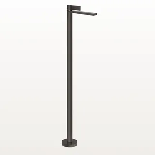 Смеситель для раковины, Gessi, Inverso Diamantato, напольный, цвет-Black Metal Brushed PVD