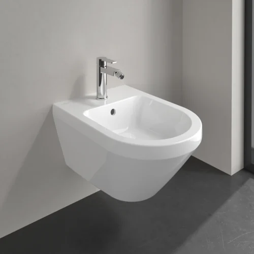 Биде, Villeroy&Boch, Architectura, подвесной, шгв 370*530*270, CeramicPlus, цвет-альпийский белый