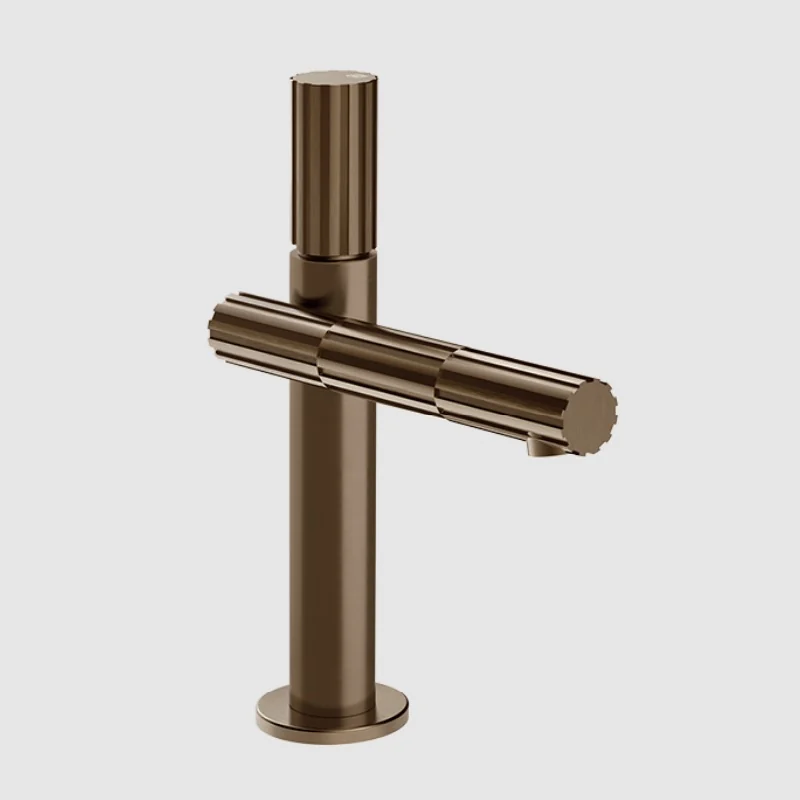 Смеситель для раковины, Gessi, Incastri, на раковину/столешницу, цвет-Coffee Bronze Brushed PVD