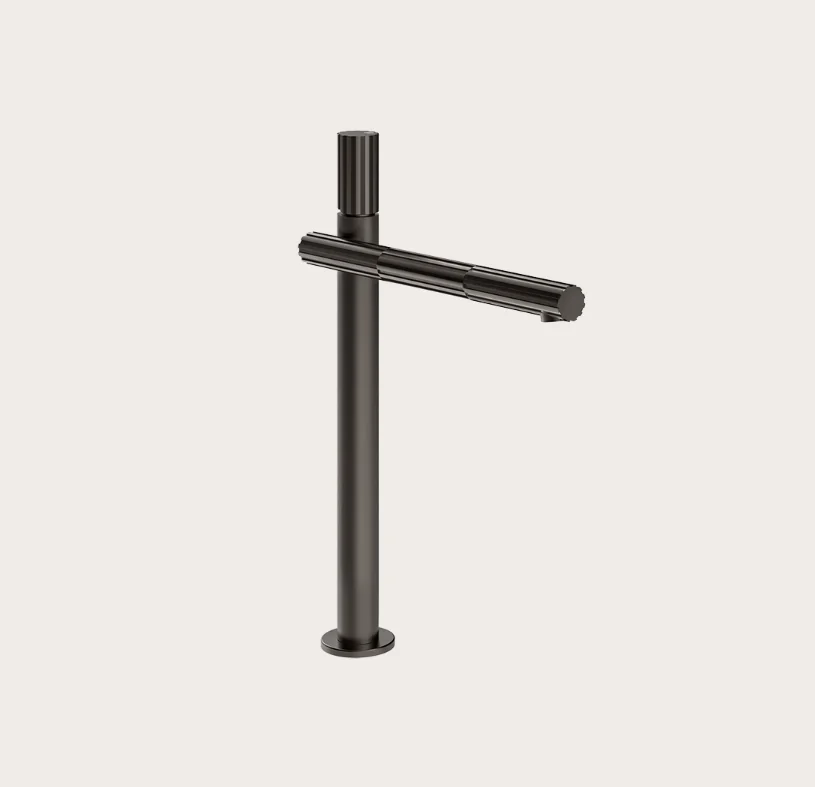 Смеситель для раковины, Gessi, Incastri, цвет-Black Metal PVD