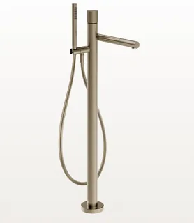 Смеситель для ванны и душа, Gessi, Incastri, напольный, цвет-Finox Brushed Nickel