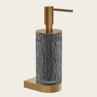 Дозатор для жидкого мыла, Gessi, Incastri Basin Area, шгв 67*128*229, цвет дозатора-Coffee Bronze Brushed PVD — иконка