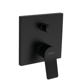 Смеситель для душа, Hansgrohe, Vivenis, на 2 потребителя, настенный встраиваемый, цвет-черный матовый