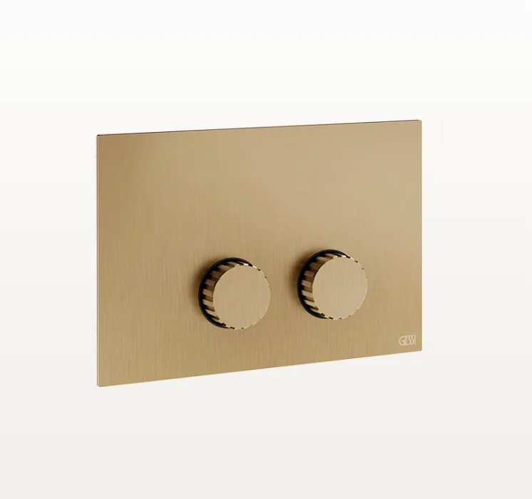 Клавиша смыва, Gessi, Incastri Total Look, для унитаза, шгв 215*19*145, цвет-Warm Bronze Brushed PVD