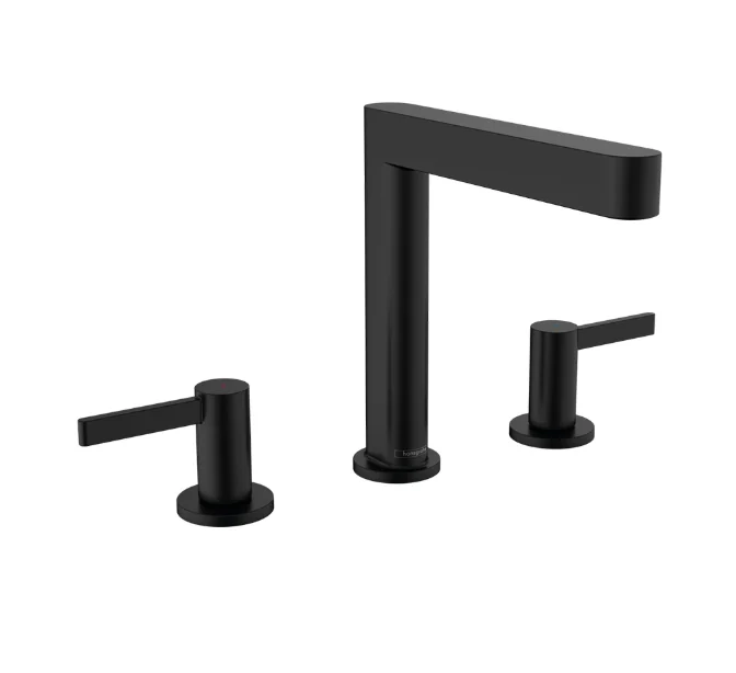 Смеситель для раковины, Hansgrohe, Finoris, на раковину/столешницу, цвет-черный матовый