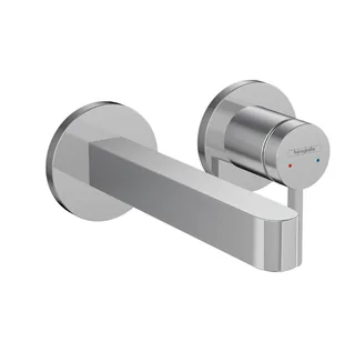 Смеситель для раковины, Hansgrohe, Finoris, настенный встраиваемый, цвет-хром