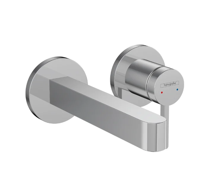 Смеситель для раковины, Hansgrohe, Finoris, настенный встраиваемый, цвет-хром