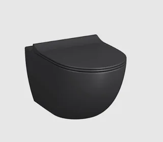 Унитаз, Vitra, Sento, подвесной, шгв 365*540*340, VitrA Hygiene, цвет-черный матовый, тип дефекта - царапины