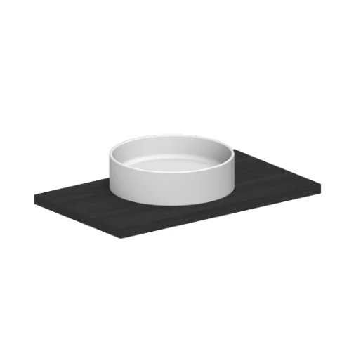 Раковина, Scarabeo, THIN-LINE, шгв 450*450*130, отверстия для смесителя-отсутствуют, цвет-белый