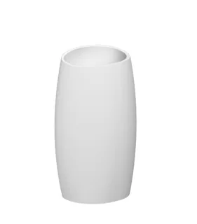 Раковина, Scarabeo, Moai, шгв 510*425*850, отверстия для смесителя-отсутствуют, цвет-белый