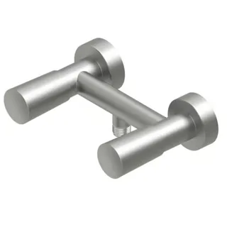 Смеситель для душа, Quadro design, Ono, на 1 потребитель, настенный, цвет-Steel Brushed