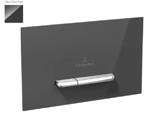 Клавиша смыва, Villeroy&Boch, ViConnect, для бачков скрытого монтажа, шгв 253*20*145, цвет-Glass Glossy Grey