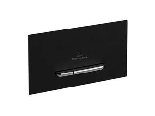 Клавиша смыва, Villeroy&Boch, ViConnect, для бачков скрытого монтажа, шгв 253*20*145, цвет-стекло черное глянцевое — иконка