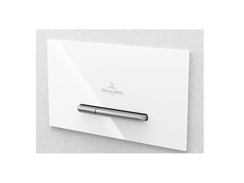 Клавиша смыва, Villeroy&Boch, ViConnect, для бачков скрытого монтажа, шгв 253*145*20, цвет-белый глянцевый