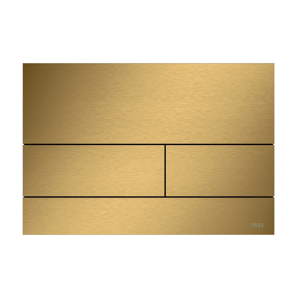 Клавиша смыва, TECE, TECEsquare II, для унитаза, шгв 220*3*150, цвет-PVD Brushed Gold Optic (с покрытием против отпечатков пальцев)