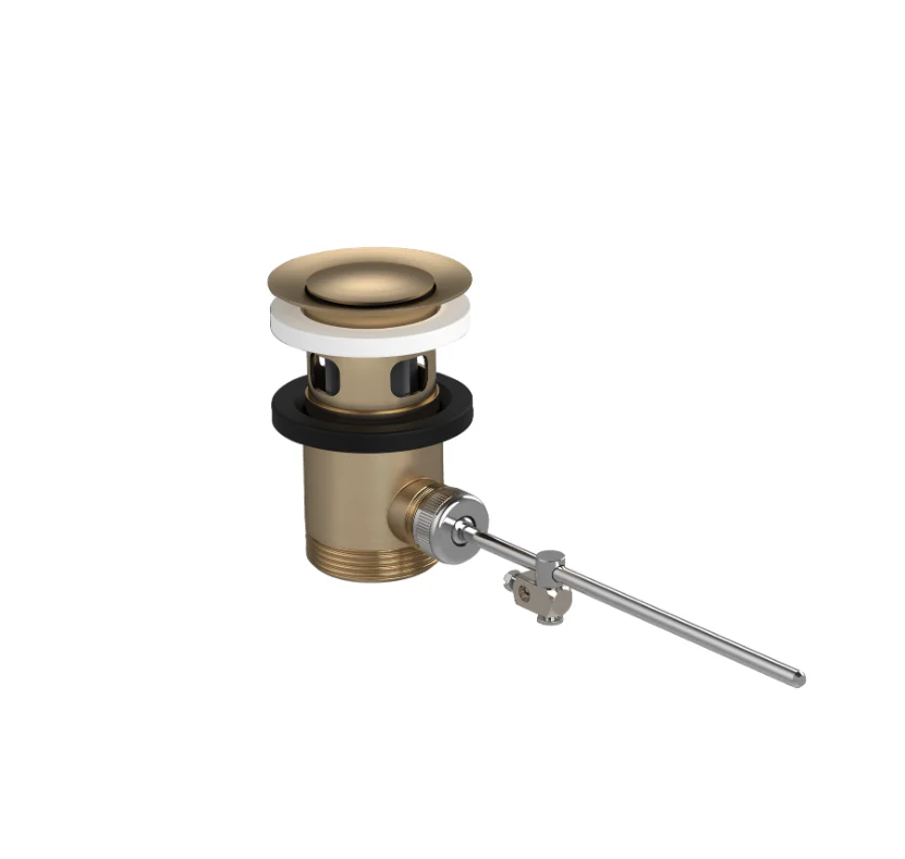 Донный клапан, Hansgrohe, для раковин и биде, 1 1/4", цвет-бронза брашированная