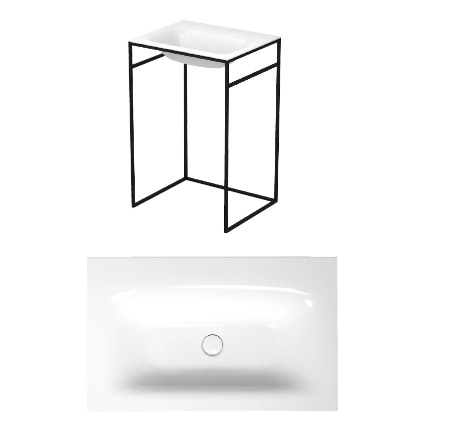 Раковина, Bette, BetteLux Shape, шгв 600*495*120, отверстия для смесителя-1, цвет-белый