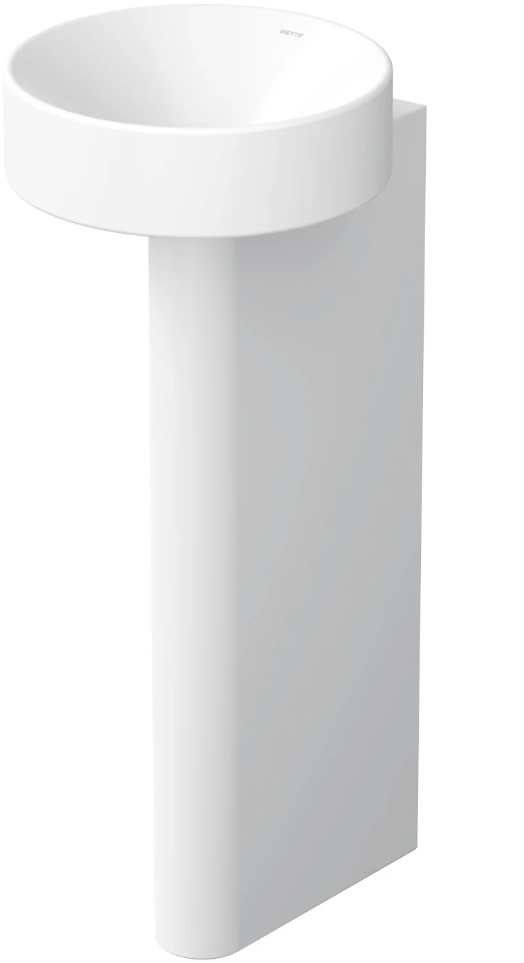 Раковина с пьедесталом, Bette, BetteSuno Pedestal, шгв 340*340*863, отверстия для смесителя-одно, цвет-белый